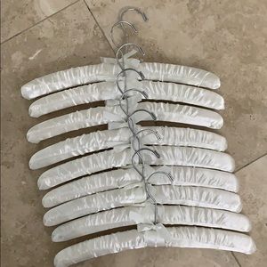 White Satin Bridesmaid Hangers